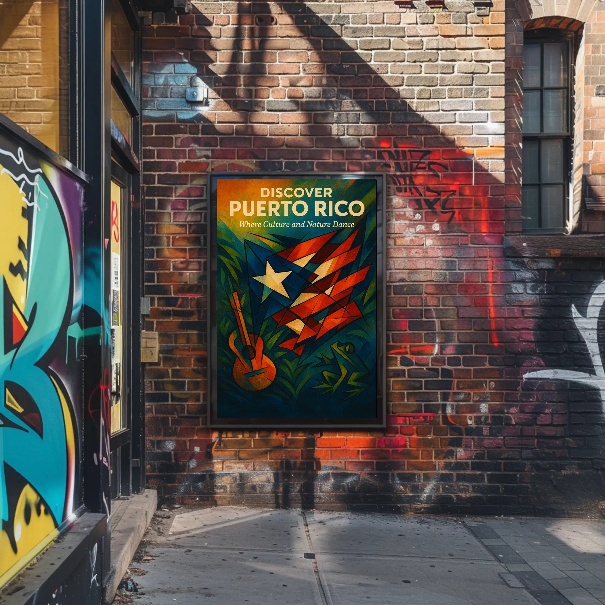 Discover Puerto Rico's Vibrant Culture and Nature Travel Poster