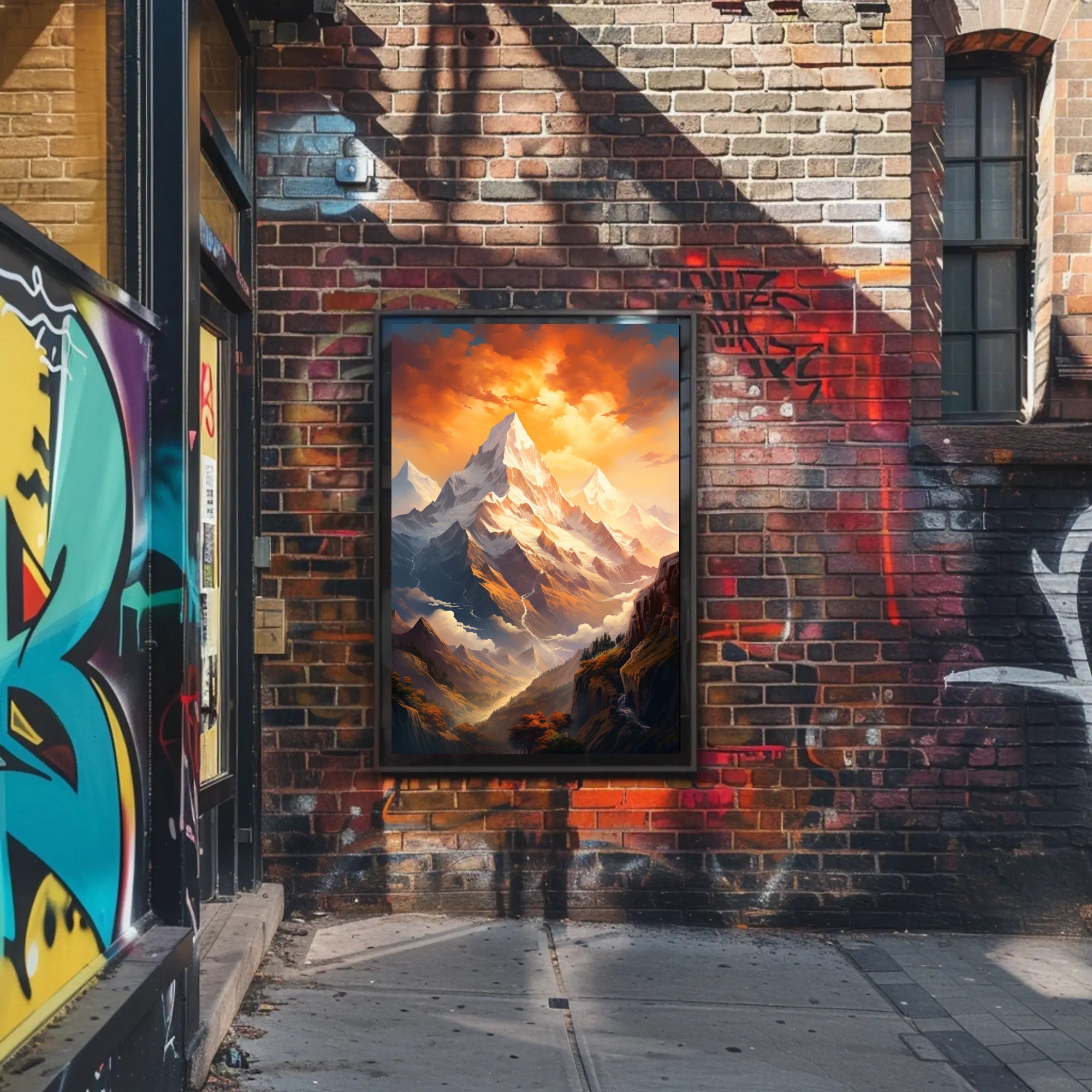 Majestic Mountain Landscape Poster