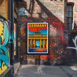 Germany Vibrant Landmark Poster