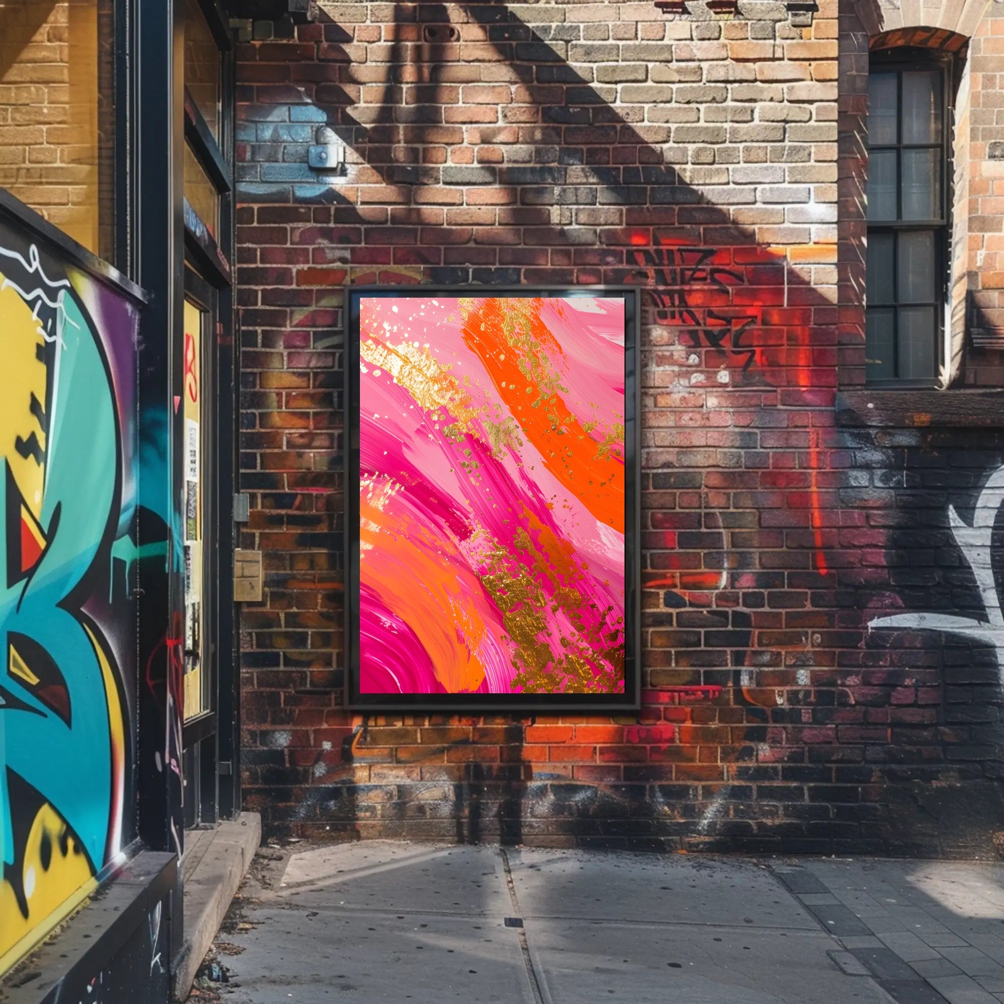 Vibrant Swirl Abstract Art Poster for Contemporary Spaces PosterGoat