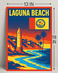 Laguna Beach Scenic Poster PosterGoat