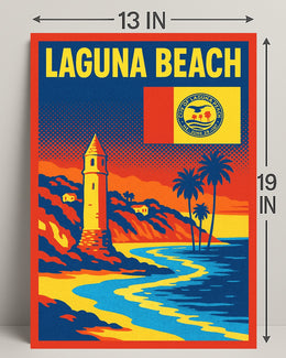 Laguna Beach Scenic Poster PosterGoat
