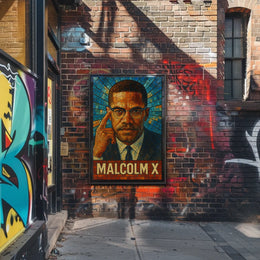 Malcolm X Iconic Leader Poster