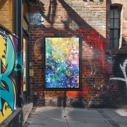Colorful Bubble Abstraction Abstract Poster