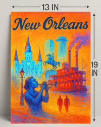 New Orleans Vibes Poster PosterGoat