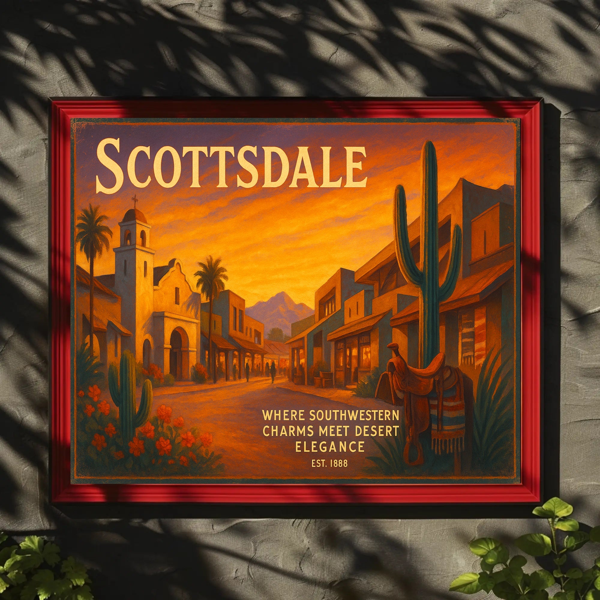 Scottsdale Southwestern Charm Travel Poster