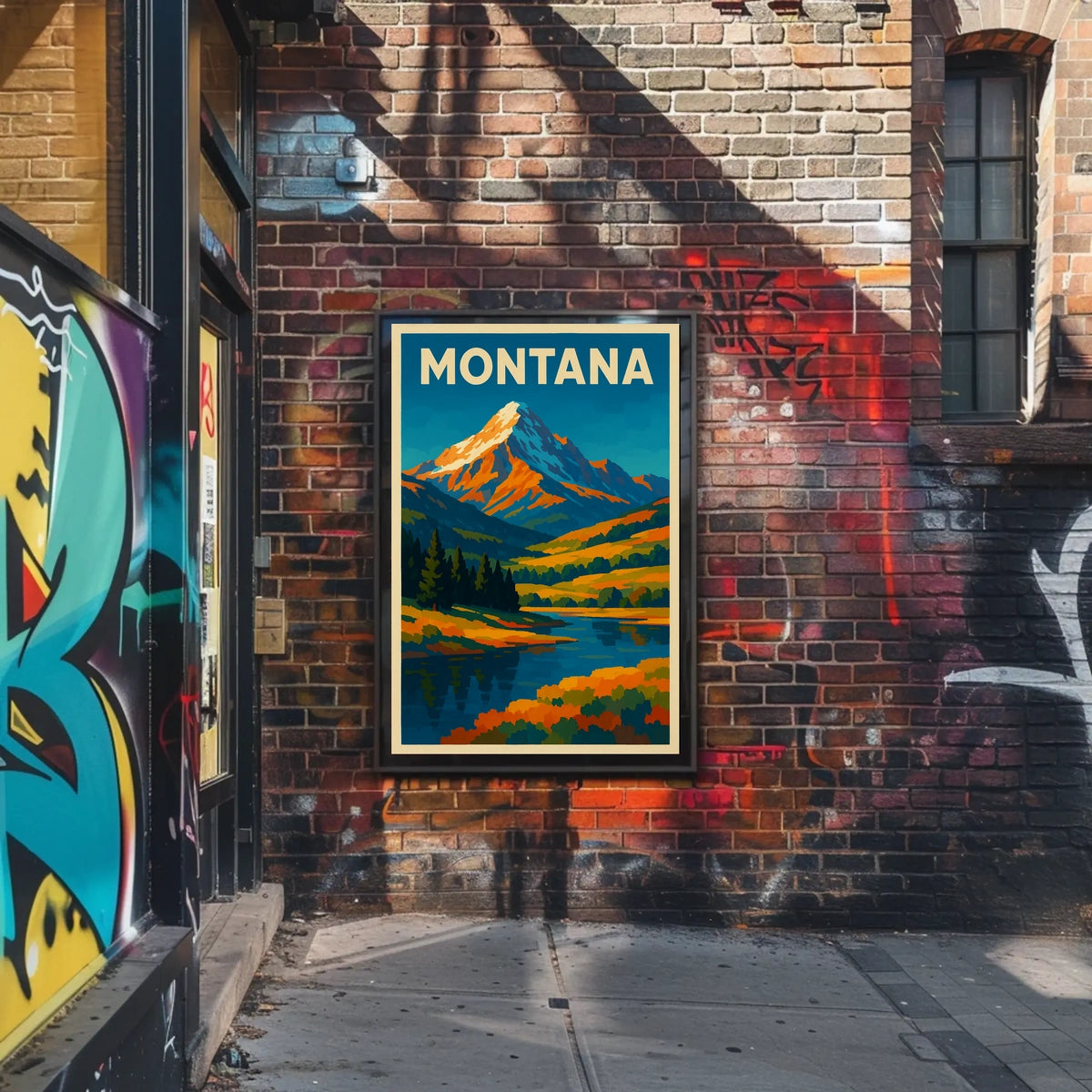 Montana Landscape Poster