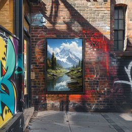 Majestic Mountain Landscape Poster