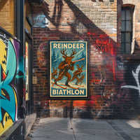 Reindeer Biathlon Poster