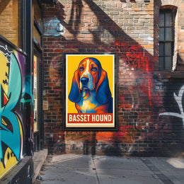 Basset Hound Art Poster