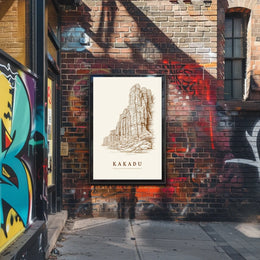 Kakadu Landscape Illustration Poster
