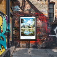 Regent's Park Tranquility Travel Poster