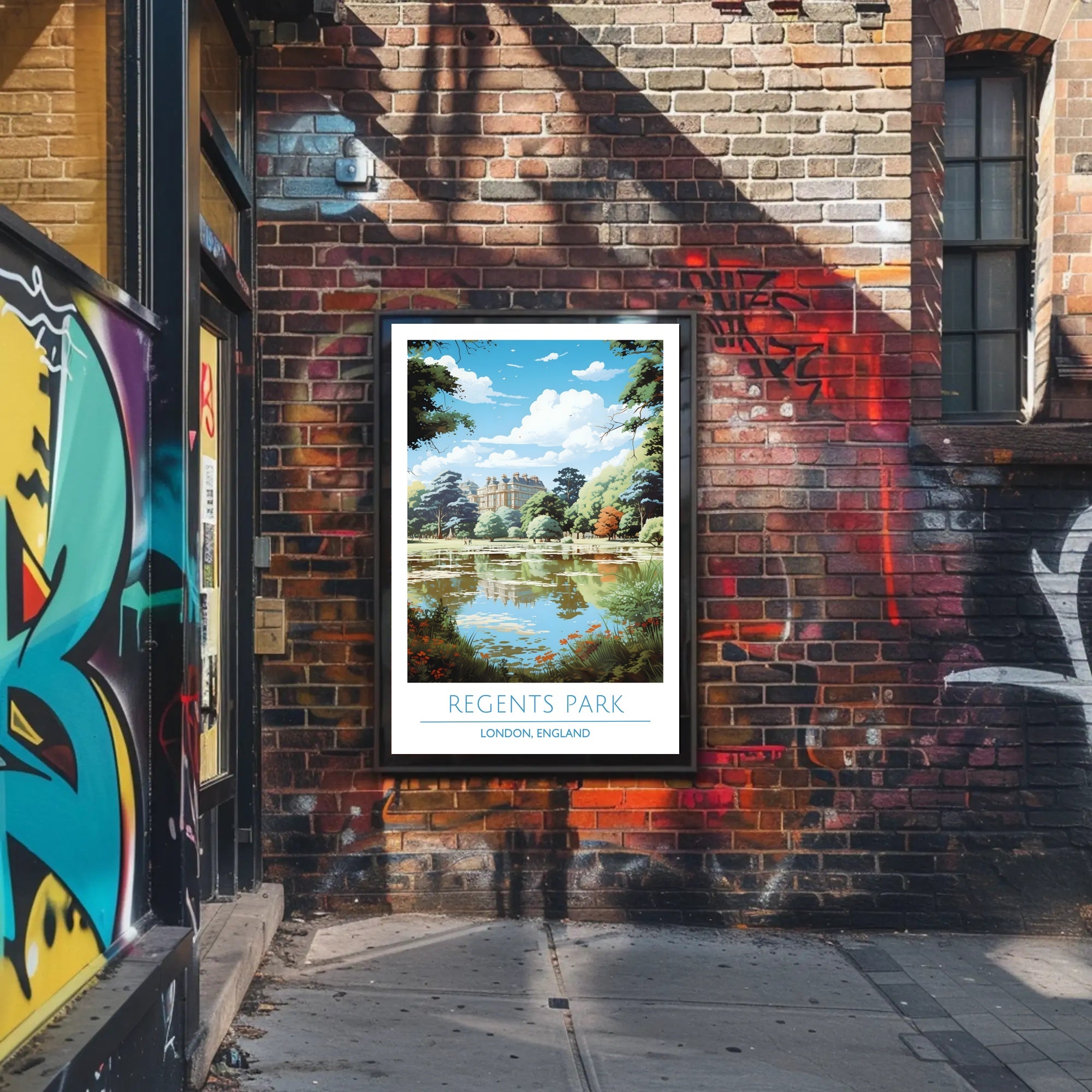 Regent's Park Tranquility Travel Poster