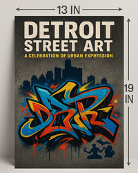 Detroit Street Art Wall Art Print PosterGoat