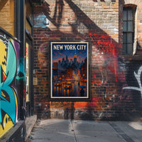 New York City Urban Evening Poster