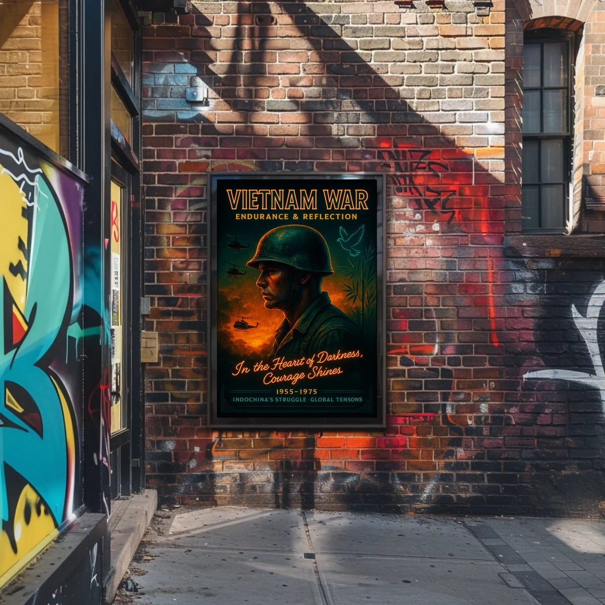 Vietnam War Endurance Reflection Poster