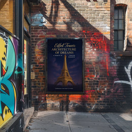 Eiffel Tower Architecture of Dreams Poster