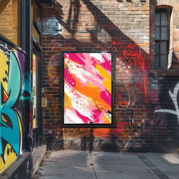Vibrant Abstract Expressionist Art Print - Artistic Poster PosterGoat
