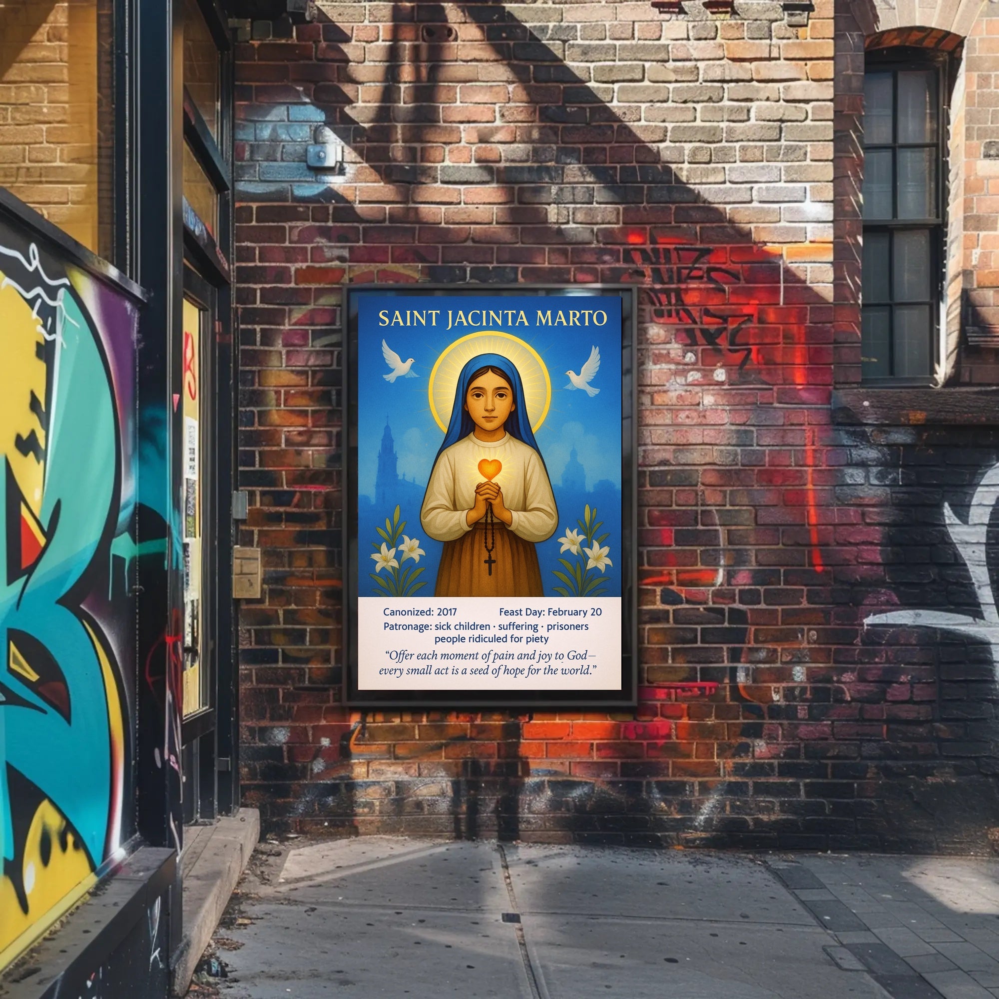 Saint Jacinta Marto Poster PosterGoat