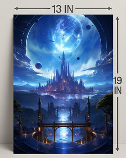 Celestial Cityscape Poster