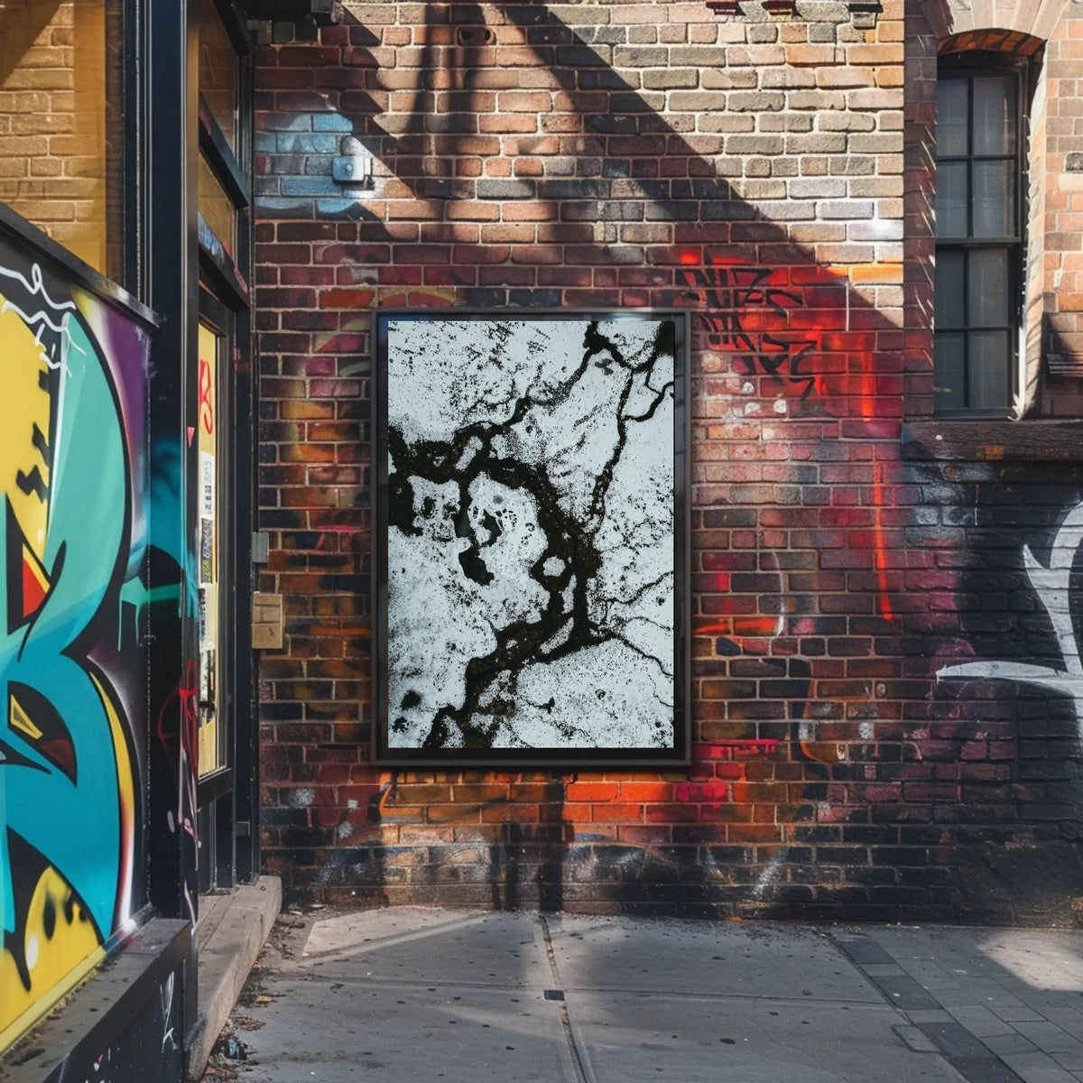 Abstract Winter Landscape Poster