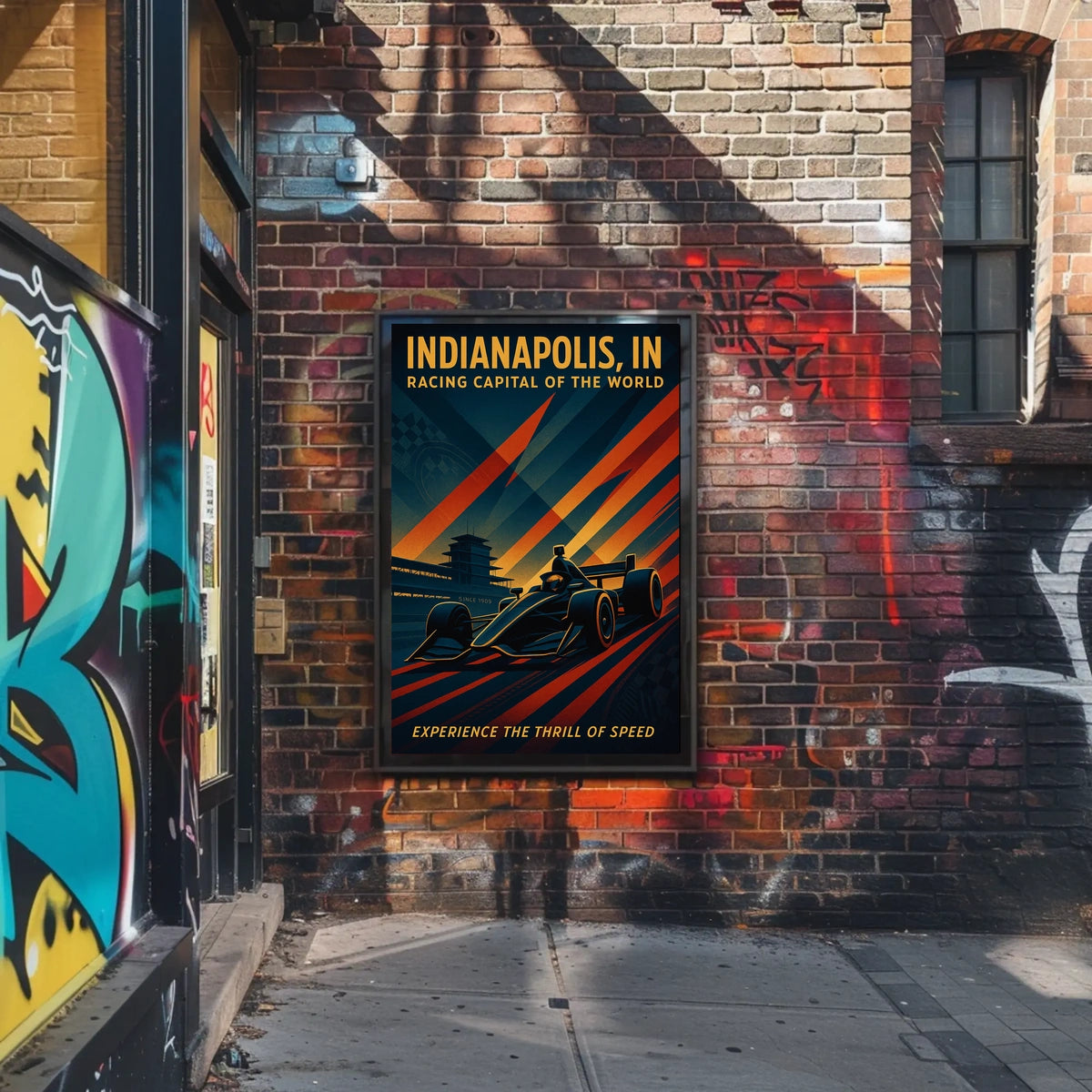Indianapolis Racing Capital of the World Poster