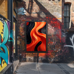 Abstract Waves Of Color Abstract Poster