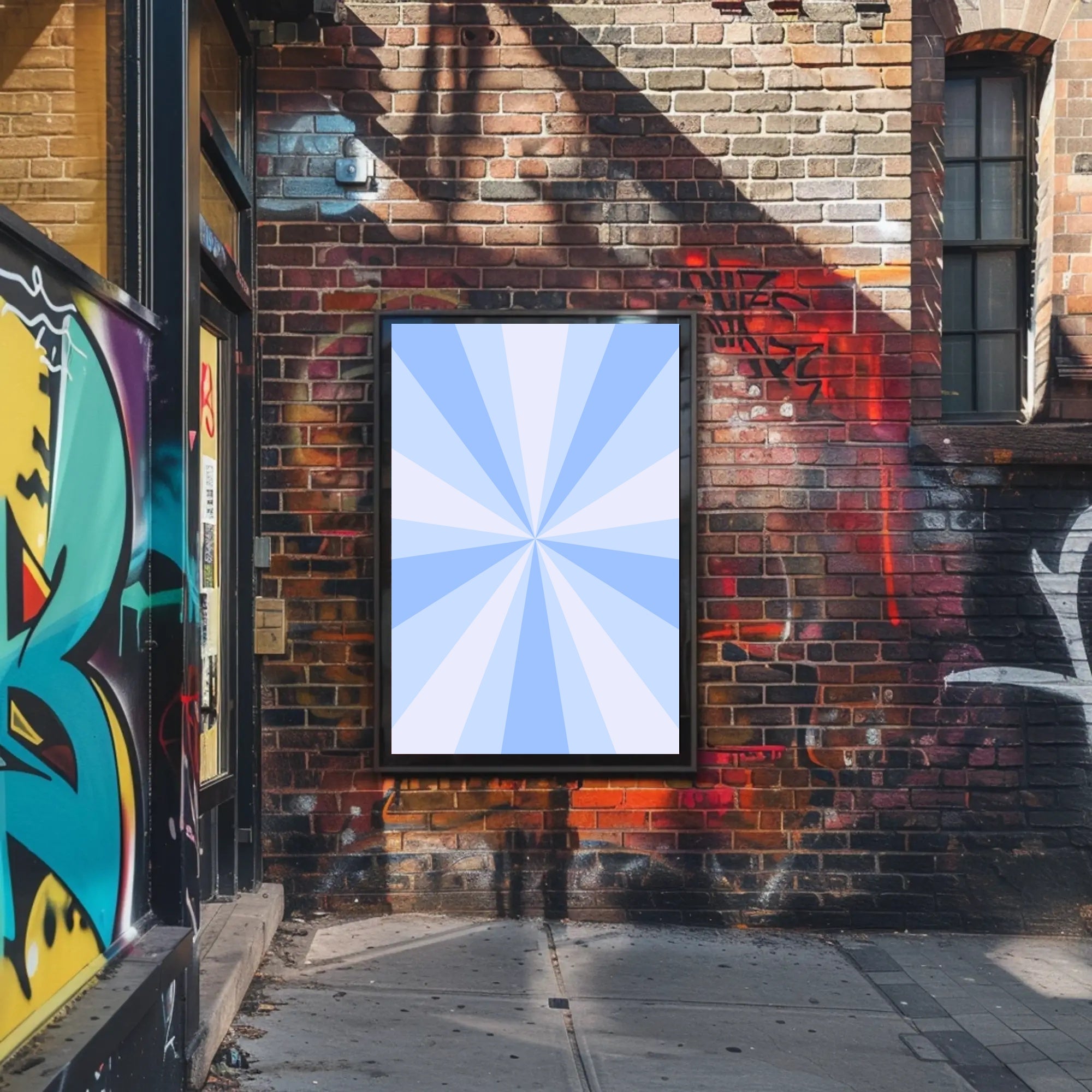 Radiating Energetic Design Abstract or Artistic Poster PosterGoat