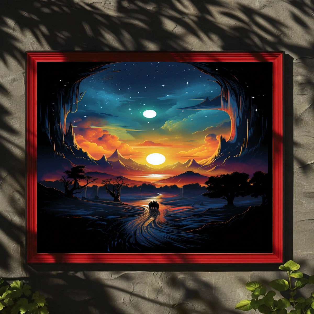 Journey Through A Cosmic Landscape Poster