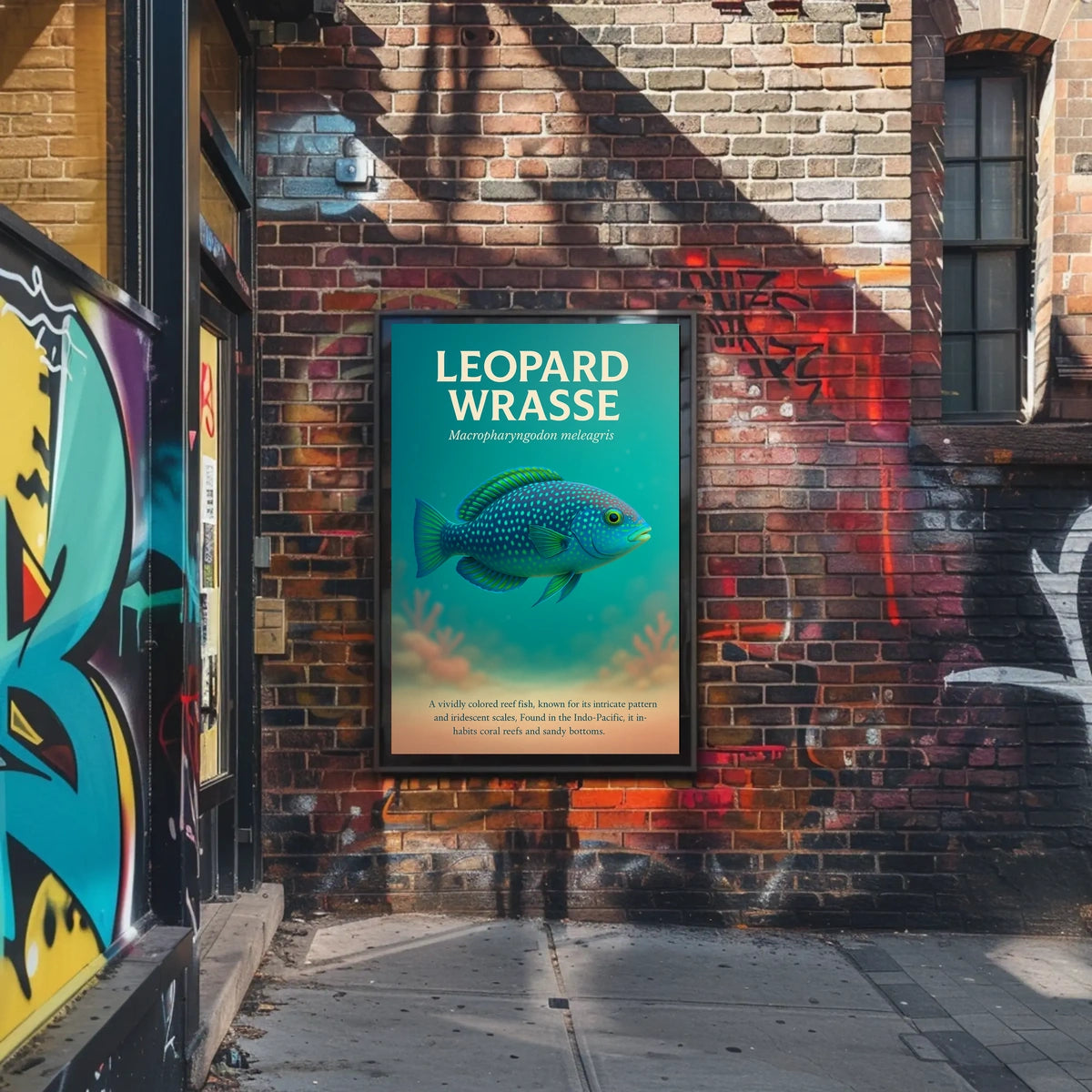 Leopard Wrasse A Vibrant Reef Poster