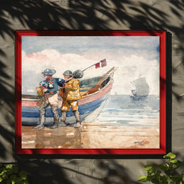 Coastal Fishermen Poster