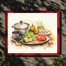 Culinary Still Life Poster
