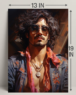 Retro Vibes A Modern Portrait Retro Poster PosterGoat