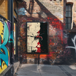 Ant On Abstract Canvas Abstract Poster