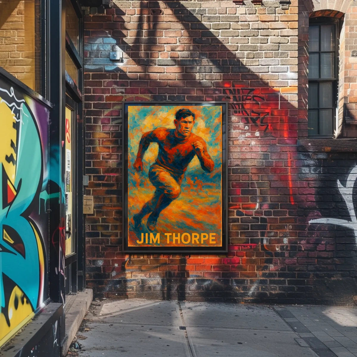 Jim Thorpe Athletic Icon Poster