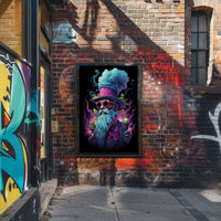 Whimsical Surreal Chef with Vibrant Imagery - Abstract Poster