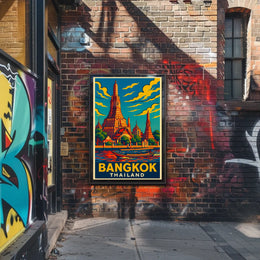 Bangkok Travel Poster