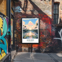 Everglades Travel Poster Serene Landscape Wall Art