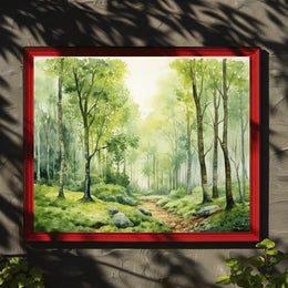 Tranquil Forest Pathway Poster