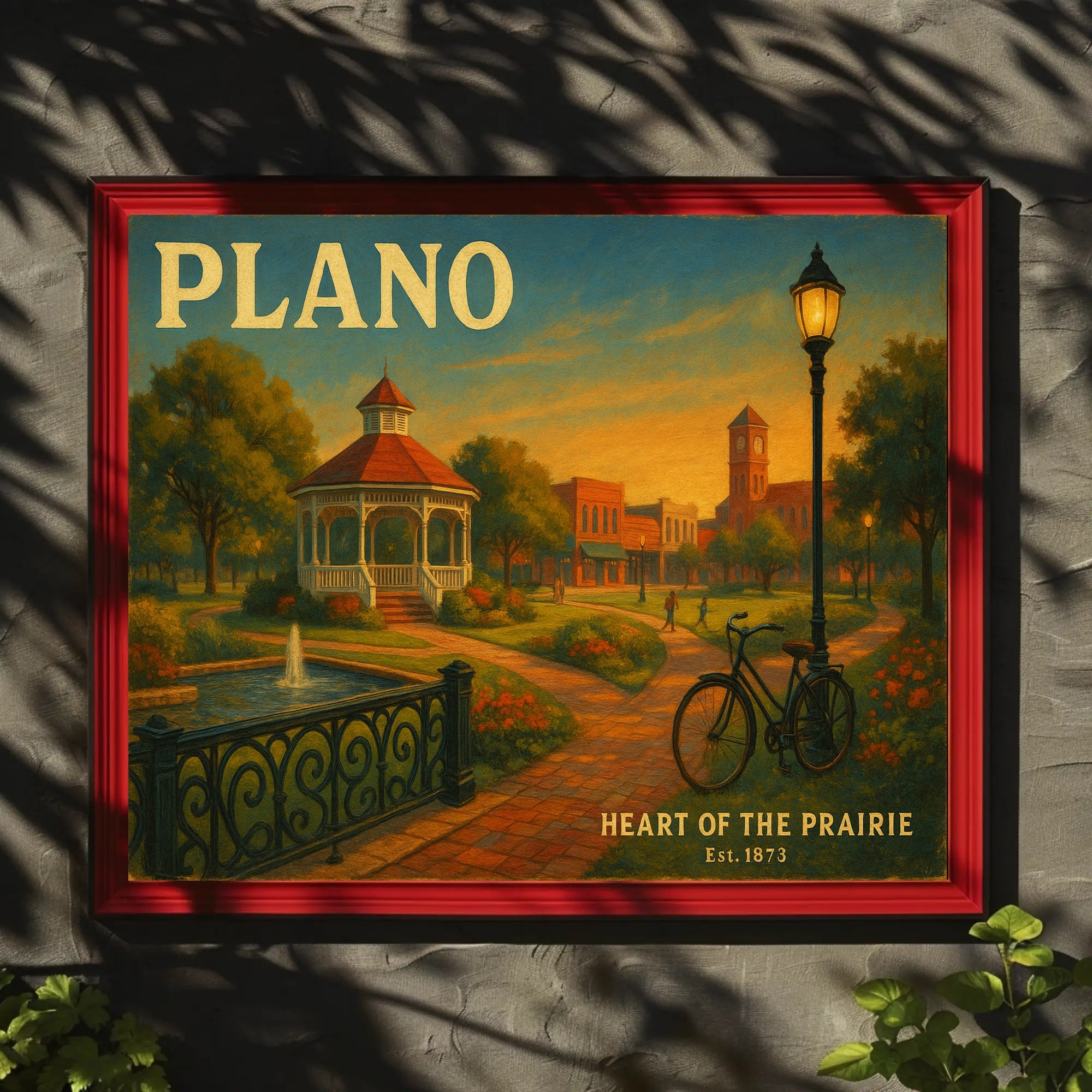Heart of the Prairie Travel Poster Art Print