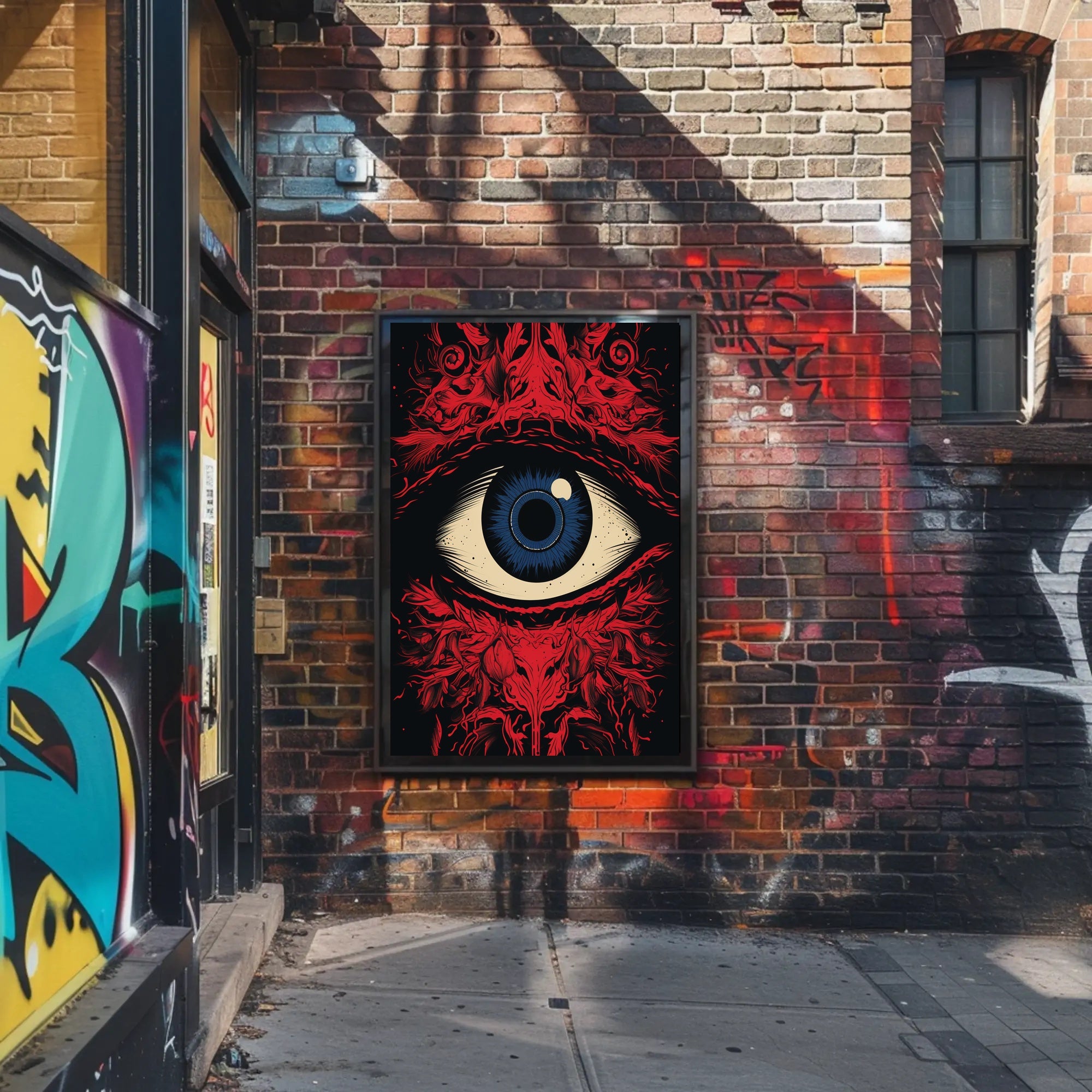 Eye of Observation: Surreal Intricate Abstract Artistic Poster