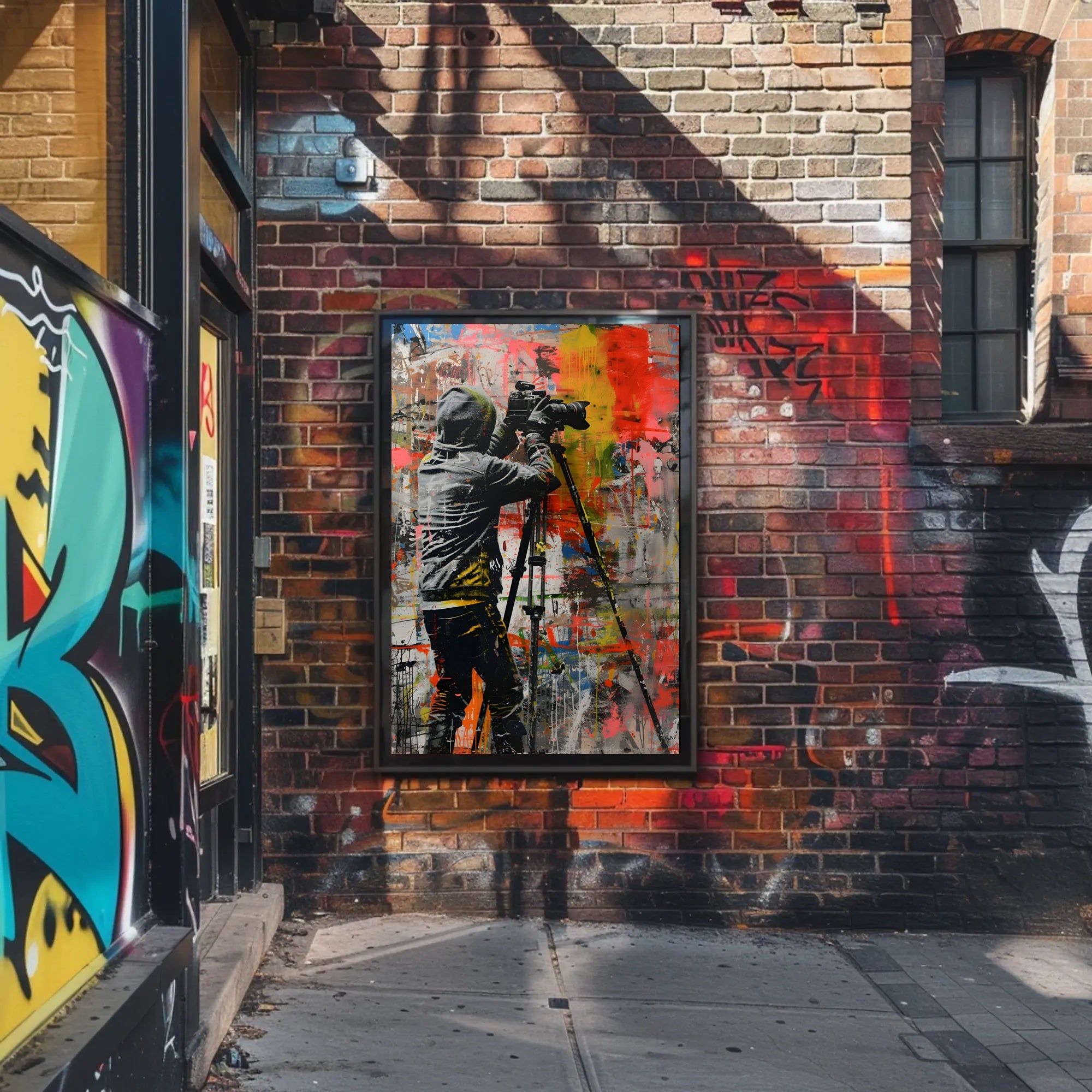 Urban Photography Street Art Poster: A Burst of Creativity