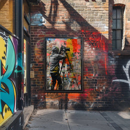 Urban Photography Street Art Poster: A Burst of Creativity