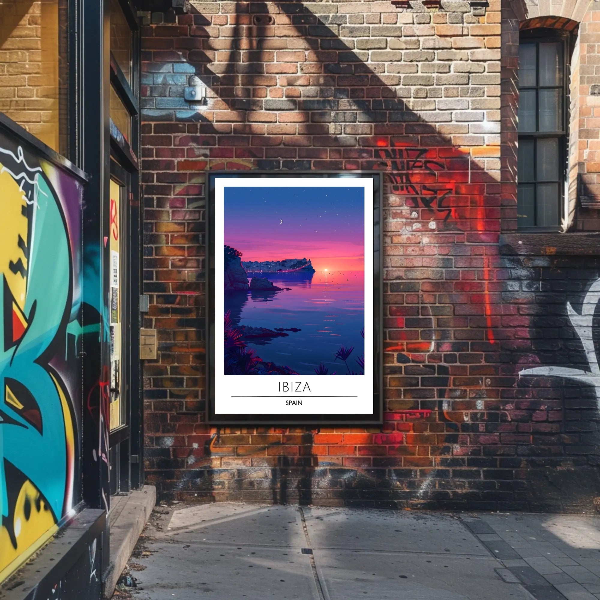 Ibiza Sunset Serenity Art Travel Poster