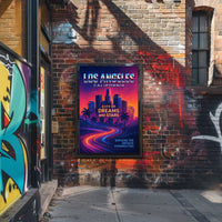 Los Angeles City Of Dreams And Stars Poster