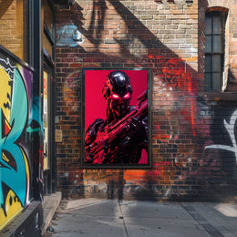 Cybernetic Warrior Poster PosterGoat