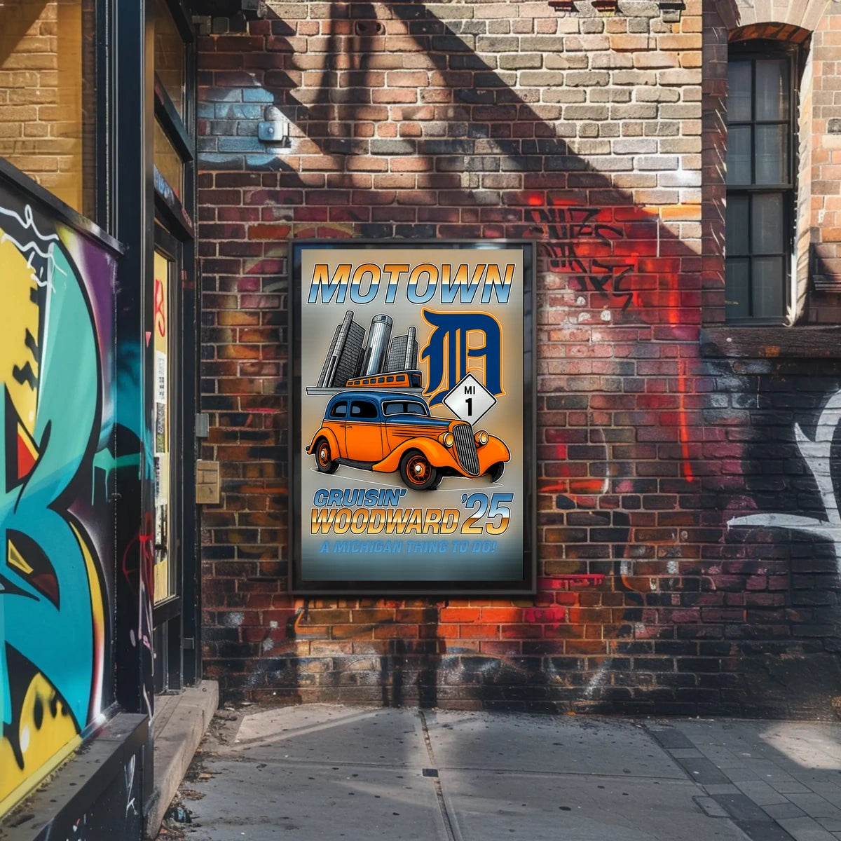 Motown Cruisin Woodward 25 Poster