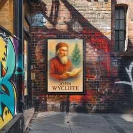 John Wycliffe Literary Icon Prime Historical or Presidential Poster