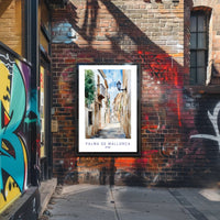 Charming Streets of Palma de Mallorca Poster PosterGoat