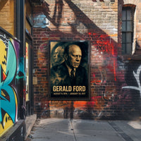 Gerald Ford 38th President of the United States Double Exposure Poster